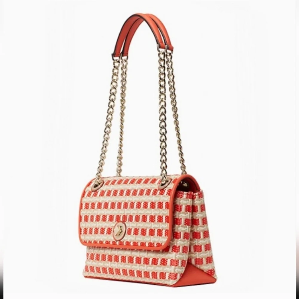 kate spade orange straw